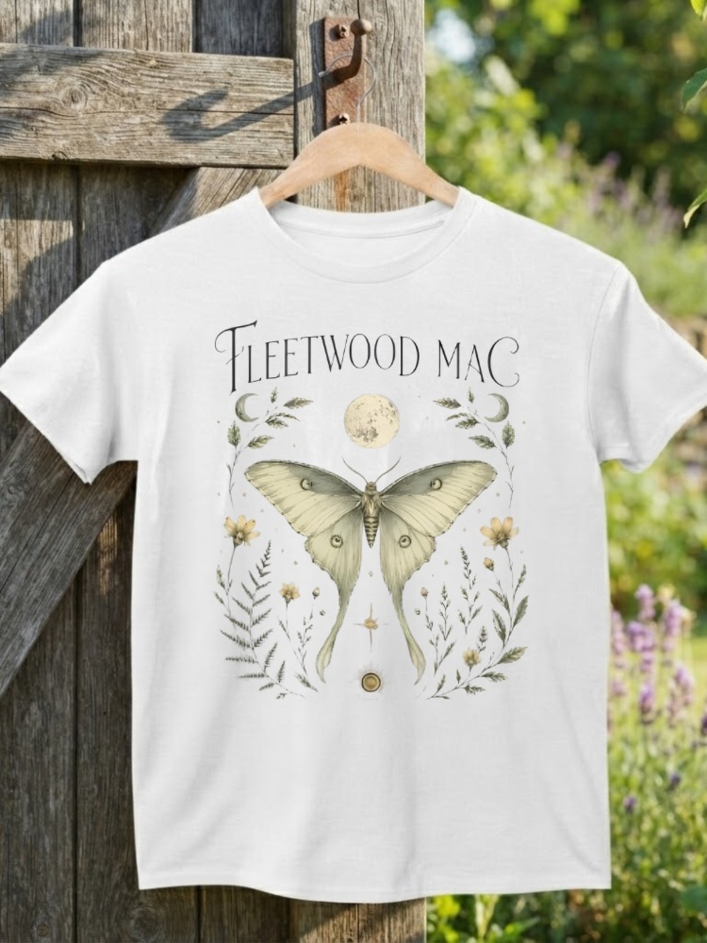 Fleetwood Mac White Moth Graphic Tee